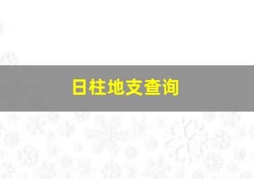 日柱地支查询