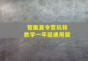 智趣夏令营玩转数学一年级通用版