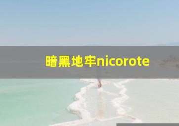 暗黑地牢nicorote