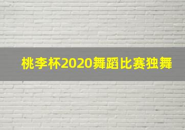 桃李杯2020舞蹈比赛独舞