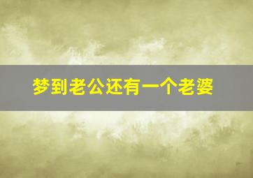 梦到老公还有一个老婆