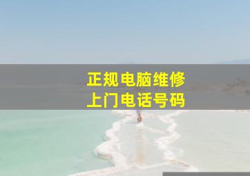 正规电脑维修上门电话号码