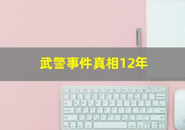 武警事件真相12年