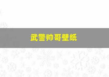 武警帅哥壁纸