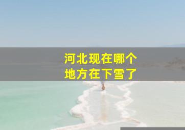 河北现在哪个地方在下雪了