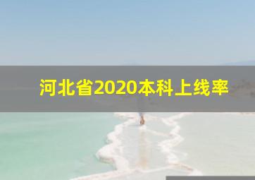 河北省2020本科上线率