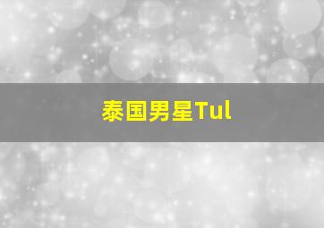 泰国男星Tul