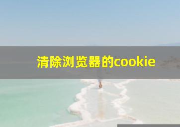 清除浏览器的cookie