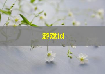 游戏id