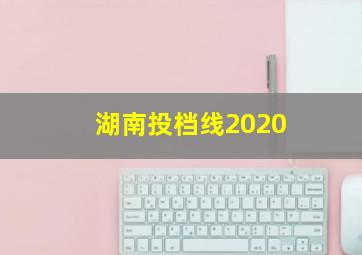 湖南投档线2020