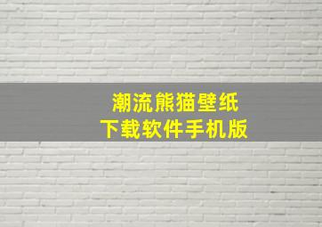 潮流熊猫壁纸下载软件手机版