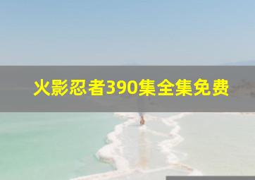 火影忍者390集全集免费