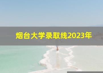 烟台大学录取线2023年