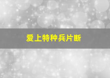 爱上特种兵片断