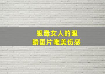 狠毒女人的眼睛图片唯美伤感