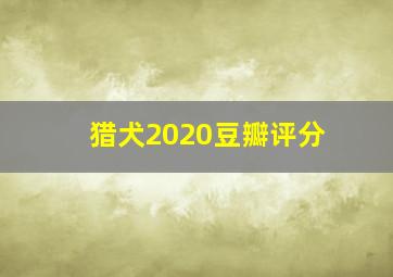 猎犬2020豆瓣评分