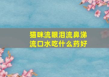 猫咪流眼泪流鼻涕流口水吃什么药好