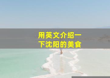 用英文介绍一下沈阳的美食