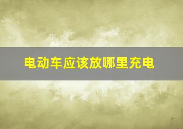 电动车应该放哪里充电