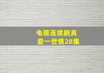 电视连续剧真爱一世情28集