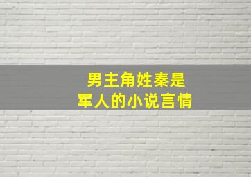 男主角姓秦是军人的小说言情