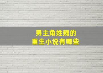 男主角姓魏的重生小说有哪些