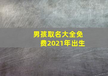 男孩取名大全免费2021年出生