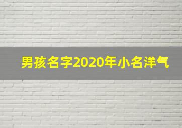 男孩名字2020年小名洋气