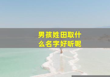 男孩姓田取什么名字好听呢