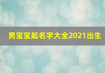 男宝宝起名字大全2021出生