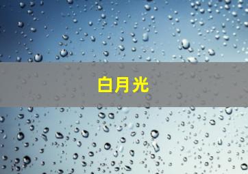 白月光