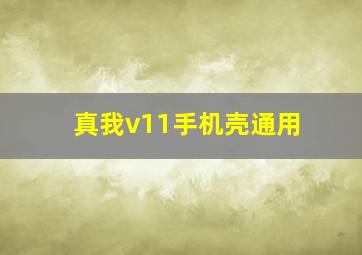 真我v11手机壳通用