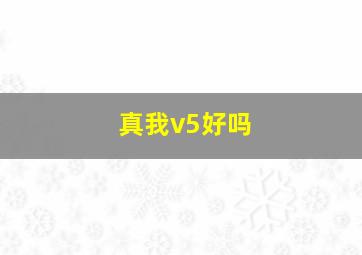 真我v5好吗