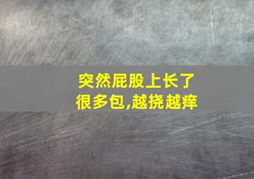 突然屁股上长了很多包,越挠越痒