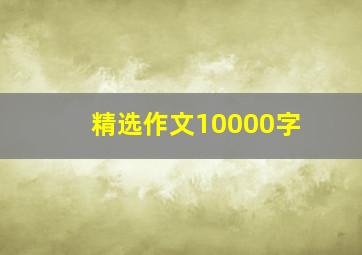 精选作文10000字