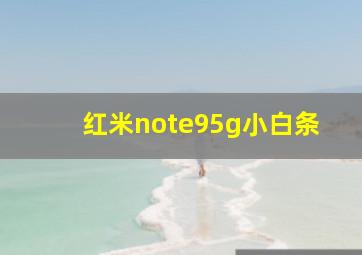 红米note95g小白条