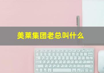 美莱集团老总叫什么