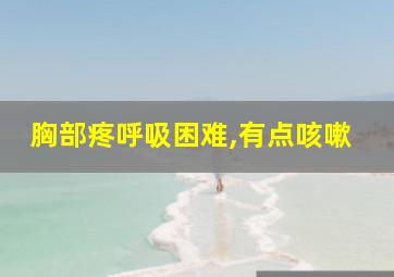 胸部疼呼吸困难,有点咳嗽