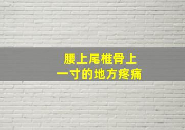 腰上尾椎骨上一寸的地方疼痛