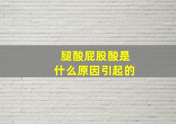 腿酸屁股酸是什么原因引起的