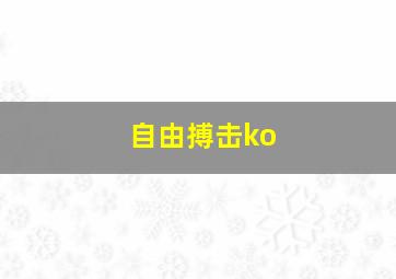 自由搏击ko