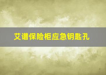 艾谱保险柜应急钥匙孔