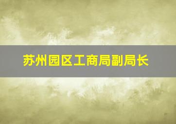 苏州园区工商局副局长