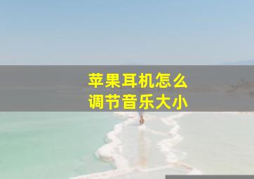 苹果耳机怎么调节音乐大小