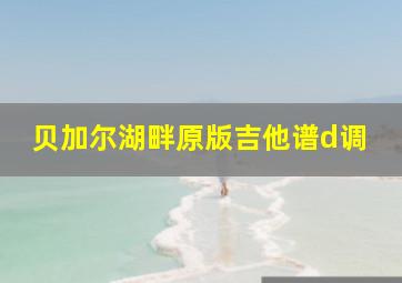 贝加尔湖畔原版吉他谱d调