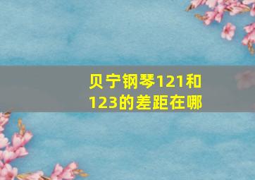 贝宁钢琴121和123的差距在哪