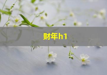 财年h1