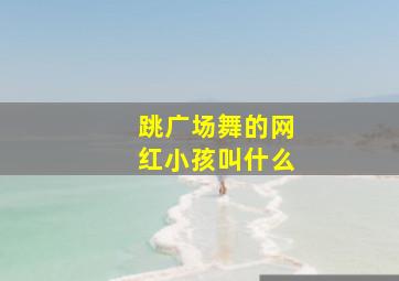 跳广场舞的网红小孩叫什么