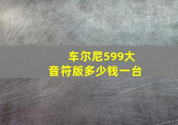 车尔尼599大音符版多少钱一台