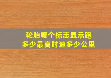 轮胎哪个标志显示跑多少最高时速多少公里